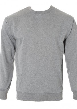 About Basics - Μπλούζα φούτερ ενηλίκων About Basics Ghost - 00141 Grey Melange