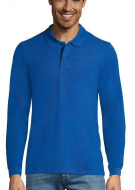 SOLS - Ανδρικό μακρυμάνικο πόλο πικέ Sol's Perfect LSL Men - 02087 Royal Blue
