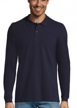 SOLS - Ανδρικό μακρυμάνικο πόλο πικέ Sol's Perfect LSL Men - 02087 French Navy