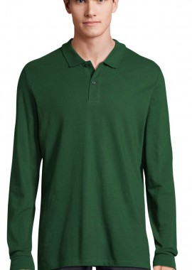 SOLS - Ανδρικό μακρυμάνικο πόλο πικέ Sol's Perfect LSL Men - 02087 Bottle Green