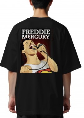 Rock Avenue - Oversized T-Shirt Freedie Mercury 1 Rock Avenue Black
