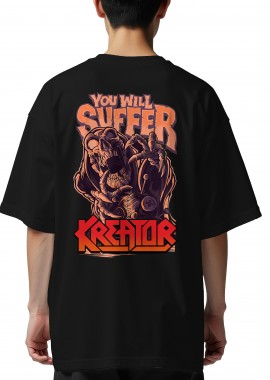 Rock Avenue - Oversized T-Shirt Kreator Rock Avenue Black
