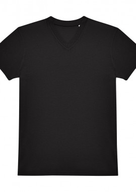 B & C - Ελαφρύ T-Shirt με V E150 B & C 03942101 Black