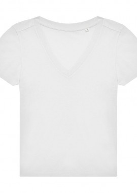 B & C - Γυναικείο Ελαφρύ T-Shirt με V E150 B & C 04042000 White
