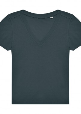 B & C - Γυναικείο Ελαφρύ T-Shirt με V E150 B & C 04042523 Amalfi Teal