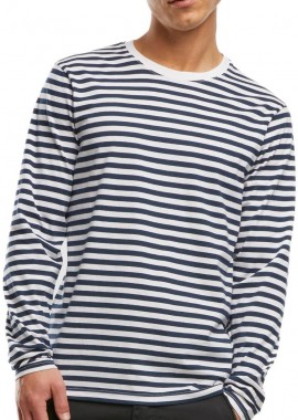 Brandit - Jerseyshirt Stripe longsleeve Brandit BD4209-01200 navy/white