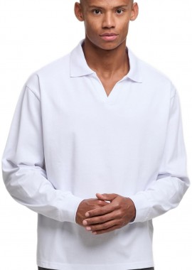 DEF - COLLAR Longsleeves DEF DFLS030-21363 brightwhite