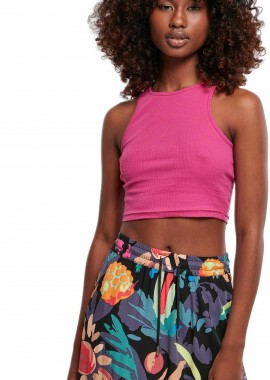 Urban Classics - Ladies Cropped Rib Top Urban Classics TB1498-02260 brightviolet