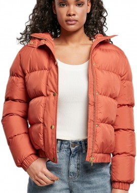 Urban Classics - Ladies Hooded Puffer Jacket Urban Classics TB1756-03255 redearth