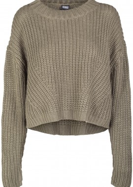 Urban Classics - Ladies Wide Oversize Sweater Urban Classics TB2359-00176 olive