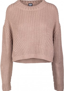 Urban Classics - Ladies Wide Oversize Sweater Urban Classics TB2359-00782 taupe