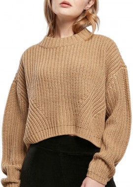 Urban Classics - Ladies Wide Oversize Sweater Urban Classics TB2359-03738 unionbeige