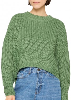 Urban Classics - Ladies Wide Oversize Sweater Urban Classics TB2359-04022 salvia