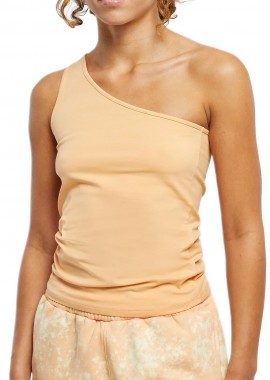 Urban Classics - Ladies Asymmetric Top Urban Classics TB2608-02905 paleorange