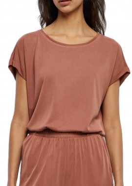 Urban Classics - Ladies Modal Extended Shoulder Tee Urban Classics TB4092-04420 terracotta