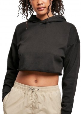 Urban Classics - Ladies Oversized Cropped Hoody Urban Classics TB4356-00007 black