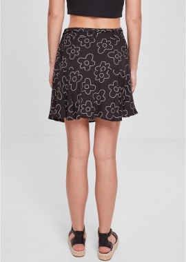 Urban Classics - Ladies Viscose Mini Skort Urban Classics TB4367-01709 blackflower