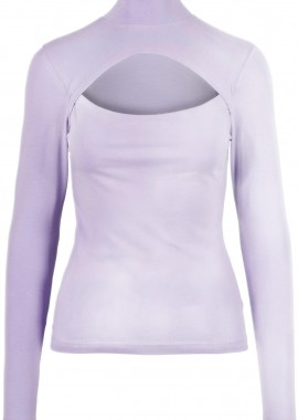 Urban Classics - Ladies Cut-Out Turtleneck Longsleeve Urban Classics TB4513-00928 lavender
