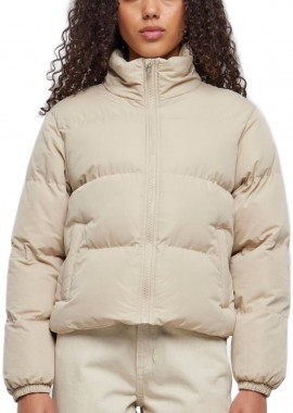 Urban Classics - Ladies Short Peached Puffer Jacket Urban Classics TB4759-04732 wetsand
