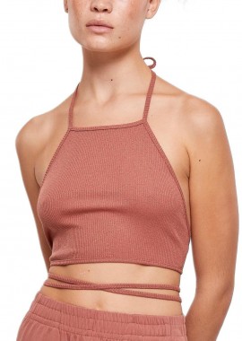 Urban Classics - Ladies Rib Trapeze Cropped Top Urban Classics TB4786-04420 terracotta
