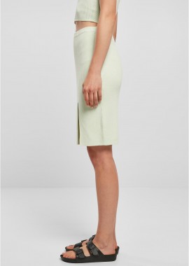 Urban Classics - Ladies Rib Knit Skirt Urban Classics TB4804-03672 lightmint