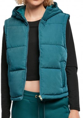 Urban Classics - Ladies Recycled Twill Puffer Vest Urban Classics TB5083-01149 jasper