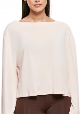 Urban Classics - Ladies Short Modal Bateau Necklinie Longsleeve Urban Classics TB5424-00185 pink