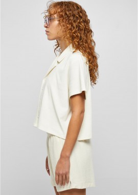 Urban Classics - Ladies Towel Resort Shirt Urban Classics TB5981-03621 palewhite