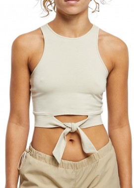 Urban Classics - Ladies Cropped Knot Top Urban Classics TB6048-03680 softseagrass