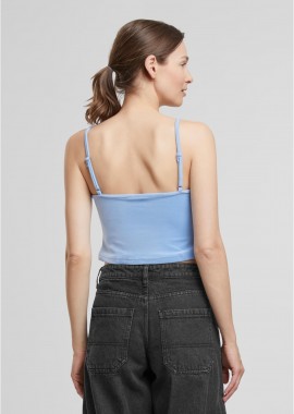 Urban Classics - Ladies Short Velvet Top Urban Classics TB7115-18327 powderblue