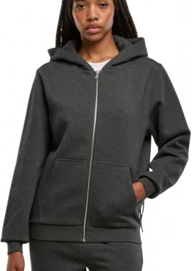 Urban Classics - Ladies Fluffy Zip Hoody Urban Classics TB7286-00091 charcoal