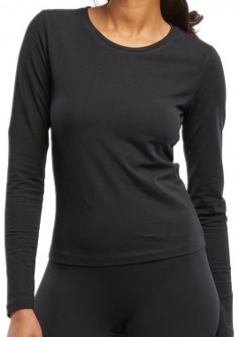 Urban Classics - Ladies Basic Super Slim Longsleeve Urban Classics TB7456-00007 black