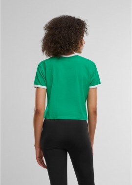 Urban Classics - Ladies Contrast Retro T-Shirt Urban Classics TB7492-20464 froggreen/white