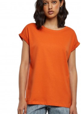 Urban Classics - Ladies Extended Shoulder Tee Urban Classics TB771-01150 rust orange