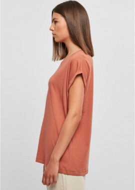 Urban Classics - Ladies Extended Shoulder Tee Urban Classics TB771-04420 terracotta
