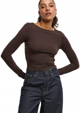 Urban Classics - Ladies Slim Fit Longsleeve Urban Classics TB7721-21219 warmbrown