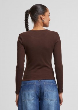 Urban Classics - Ladies Heat Slim Slongsleeve Urban Classics TB7786-21219 warmbrown