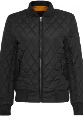 Urban Classics - Ladies Diamond Quilt Nylon Jacket Urban Classics TB806-00007 black
