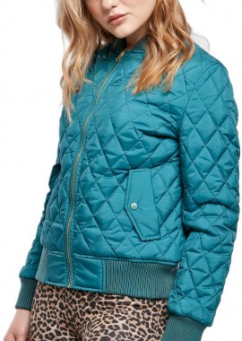 Urban Classics - Ladies Diamond Quilt Nylon Jacket Urban Classics TB806-01149 jasper