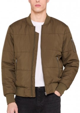 Urban Classics - Basic Quilt Bomber Jacket Urban Classics TB1444-00176 olive