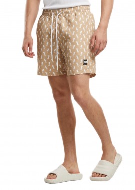 Urban Classics - PatternιSwim Shorts Urban Classics TB2679-20456 beigeseahorse