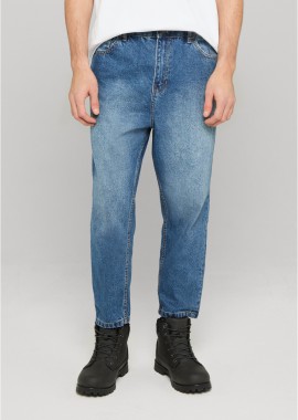 Urban Classics - Cropped Tapered Jeans Urban Classics TB5591-03851 middeepblue