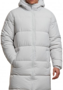 Urban Classics - Mens Long Puffer Coat Urban Classics TB7010-02946 lightasphalt