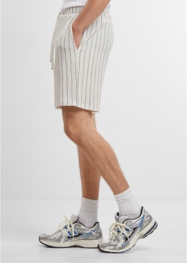 Urban Classics - Striped Crinkle Resort Shorts Urban Classics TB7343-04577 offwhite/black