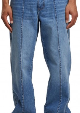 Urban Classics - Wide Leg Denim With Dividing Seams Urban Classics TB7605-19924 mid deep blue washed