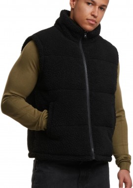 Urban Classics - Basic Teddy Puffer Vest Urban Classics TB7939-00007 black