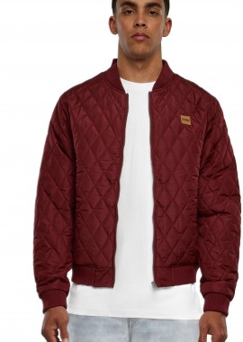 Urban Classics - Diamond Quilt Nylon Jacket Urban Classics TB862-00606 burgundy