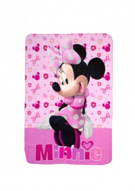 Disney Home - Κουβέρτα Fleece Disney Home Minnie 37 100X140 Pink 100% Polyester