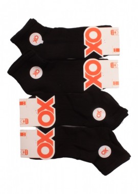 - ΚΑΛΤΣΕΣ ΑΘΛΗΤΙΚΕΣ ΗΜΙΚΟΝΤΕΣ OX SOCKS RACK 4 ΤΕΜ ΜΑΥΡΟ Μαύρο