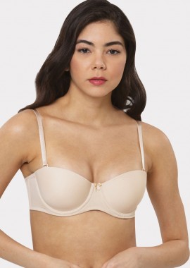 Norddiva - Σουτιεν Strapless Balconette Soft Norddiva Μπεζ